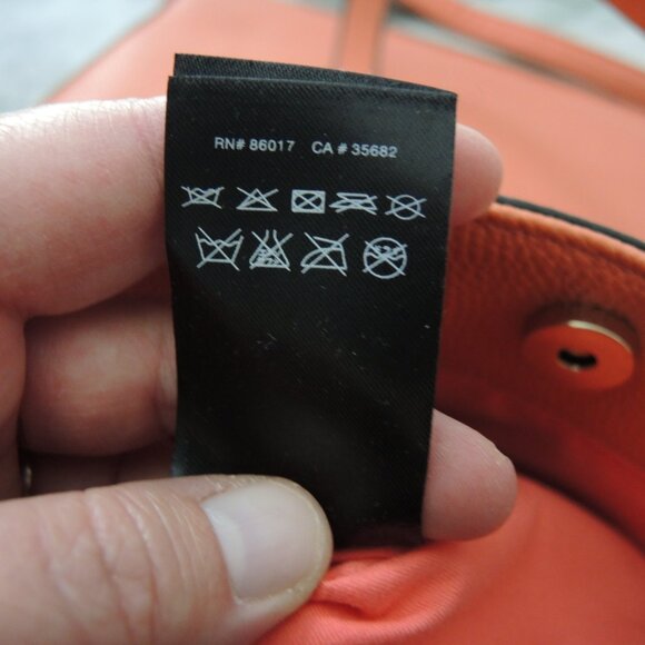 bebe Orange Tote Bag with Short Handles & Crossbody Strap 13" x 13" x 4" New? - Picture 10 of 16